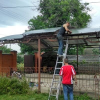 Навес из поликарбоната  POLYGAL