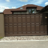 Ворота откатные, филенчатые