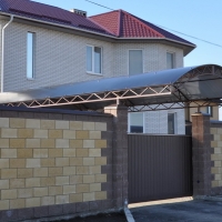 Навес из поликарбоната  POLYGAL