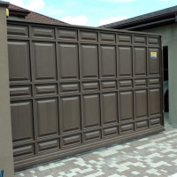 Ворота откатные, филенчатые