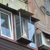 Вольер на окно ПХВ