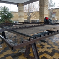 Забор жалюзи дерево