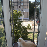 Вольер на окно ПХВ