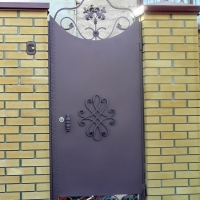 Ворота распашные из мет. листа