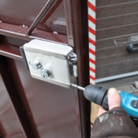 Ворота распашные из мет. листа