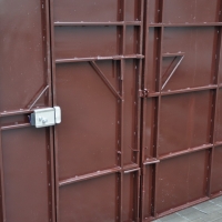 Ворота распашные из мет. листа