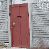 Ворота распашные из мет. листа