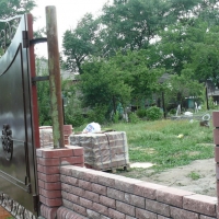 Ворота распашные из мет. листа