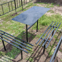 Ритуальные столы лавки из металла.