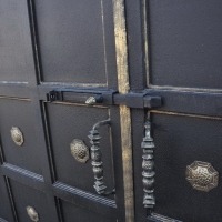 Ворота распашные из мет. листа