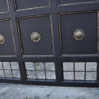 Ворота распашные из мет. листа