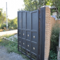 Ворота распашные из мет. листа