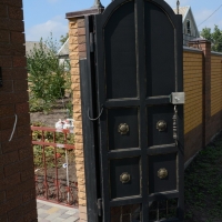 Ворота распашные из мет. листа