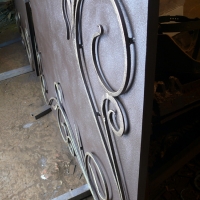 Ворота распашные из мет. листа