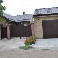 Ворота распашные из мет. листа