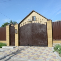 Ворота распашные из мет. листа