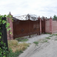 Ворота распашные из мет. листа