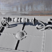 Ворота распашные из мет. листа