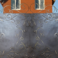 Ворота распашные из мет. листа