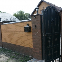 Ворота распашные из мет. листа