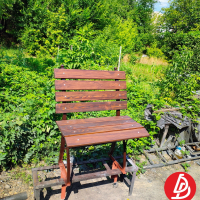 Лавочка обшитая деревом