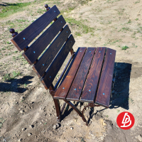 Лавочка обшитая деревом