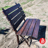 Лавочка обшитая деревом