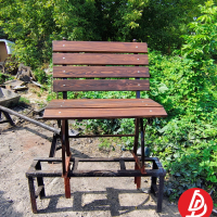 Лавочка обшитая деревом