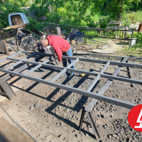 Козырёк из профнастила