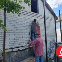 Козырёк из профнастила