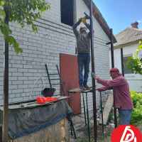 Козырёк из профнастила