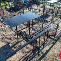 Ритуальные столы лавки из металла.