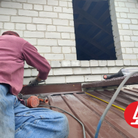 Козырёк из профнастила