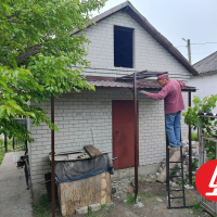 Козырёк из профнастила