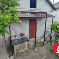 Козырёк из профнастила