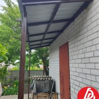 Козырёк из профнастила