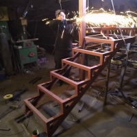 Лестница уголок швеллер