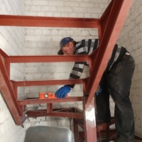 Лестница уголок швеллер