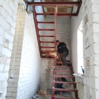 Лестница уголок швеллер