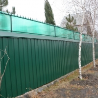 Забор из профнастила