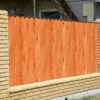 Забор из профнастила