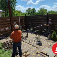 Навес из профнастила