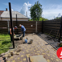 Навес из профнастила