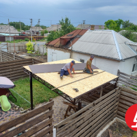 Навес из профнастила