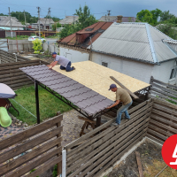 Навес из профнастила