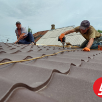 Навес из профнастила