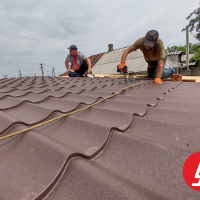 Навес из профнастила