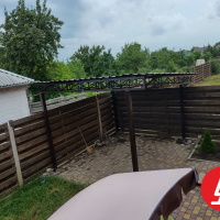 Навес из профнастила