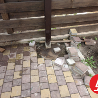 Навес из профнастила