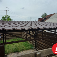 Навес из профнастила
